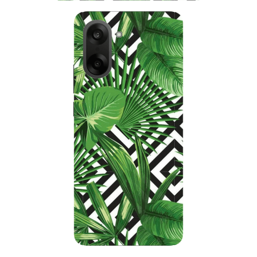 Oneplus Nord CE 5 Green Laves arrow Transparent Silicone TPU Θήκη